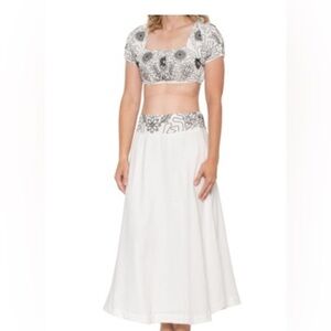 Free People Lotus Shirt and Skirt Set